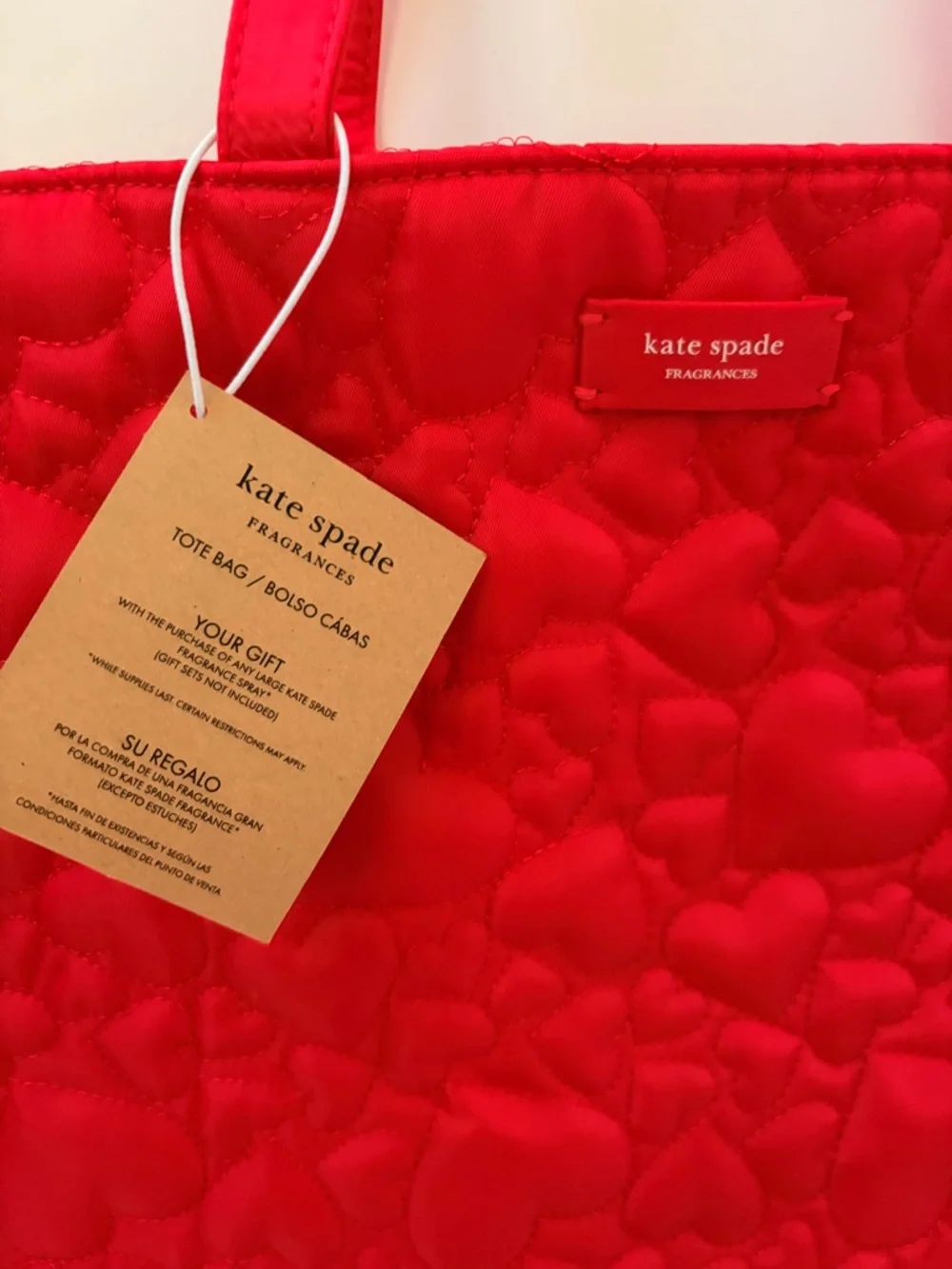 kate spade Red Quilted Heart Tote